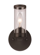 Trans Globe 71711 BK - 1LT SCONCE CANDLE CL-BK